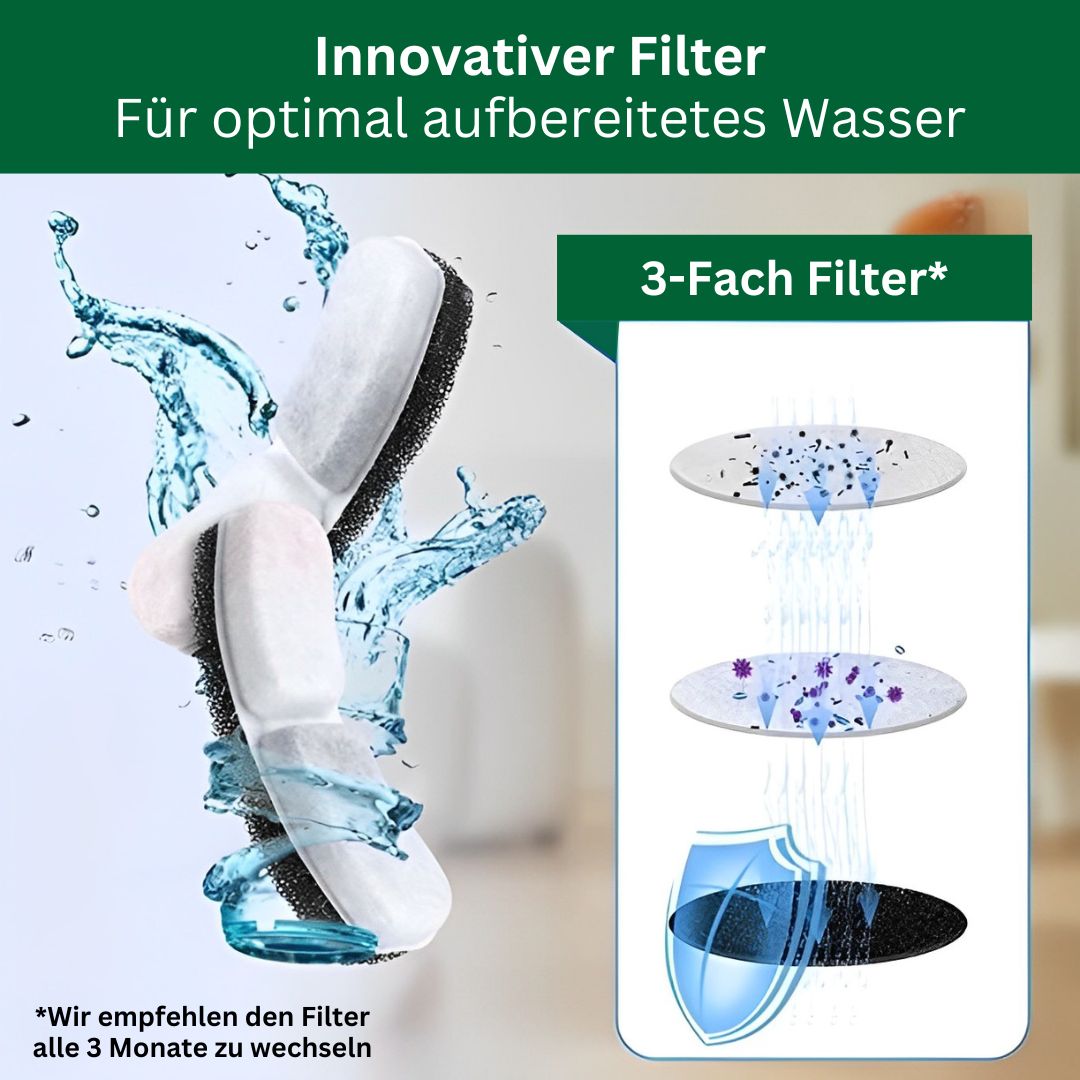Amocy - Innovativer Katzenbrunnen regt aktiv die Wasseraufnahme an