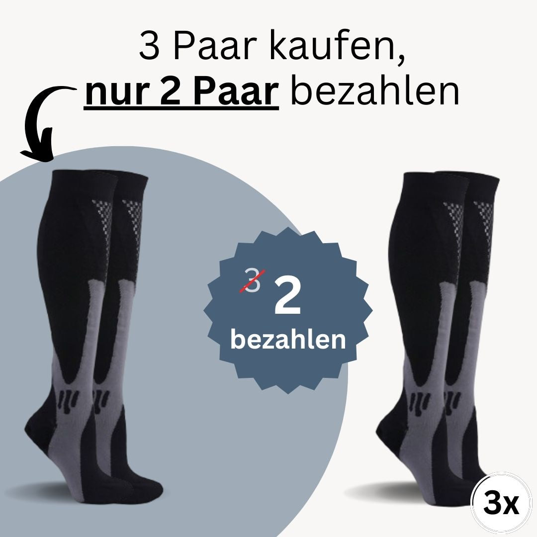 FitAnkle - Bewährte 3-Stufen-Kompression gegen müde Beine