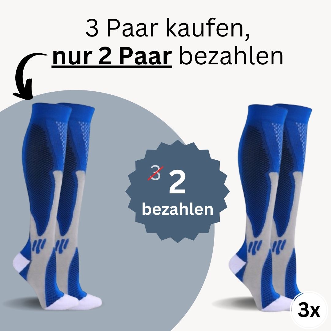 FitAnkle - Bewährte 3-Stufen-Kompression gegen müde Beine