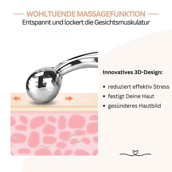 Aurola - Wohltuender 3D-Massageroller festigt die Haut und entspannt