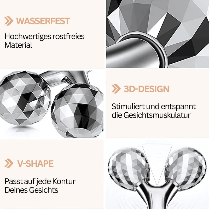 Aurola - Wohltuender 3D-Massageroller festigt die Haut und entspannt