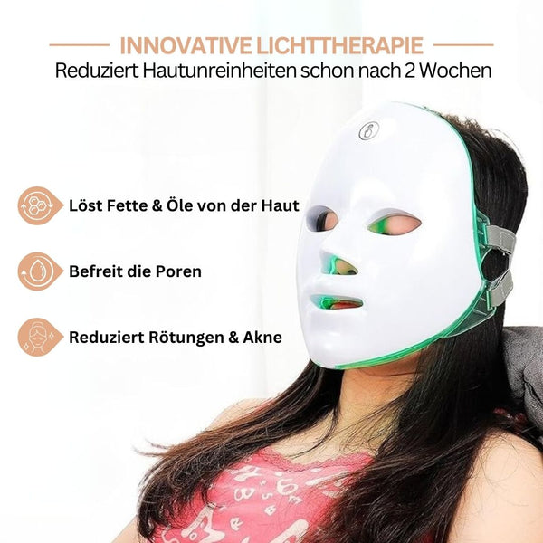 Lunavera - Tiefenwirksame LED-Gesichtsmaske für strahlende Haut