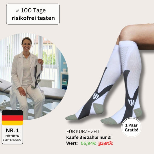FitAnkle - Bewährte 3-Stufen-Kompression gegen müde Beine