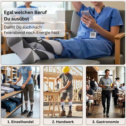FitAnkle - Bewährte 3-Stufen-Kompression gegen müde Beine